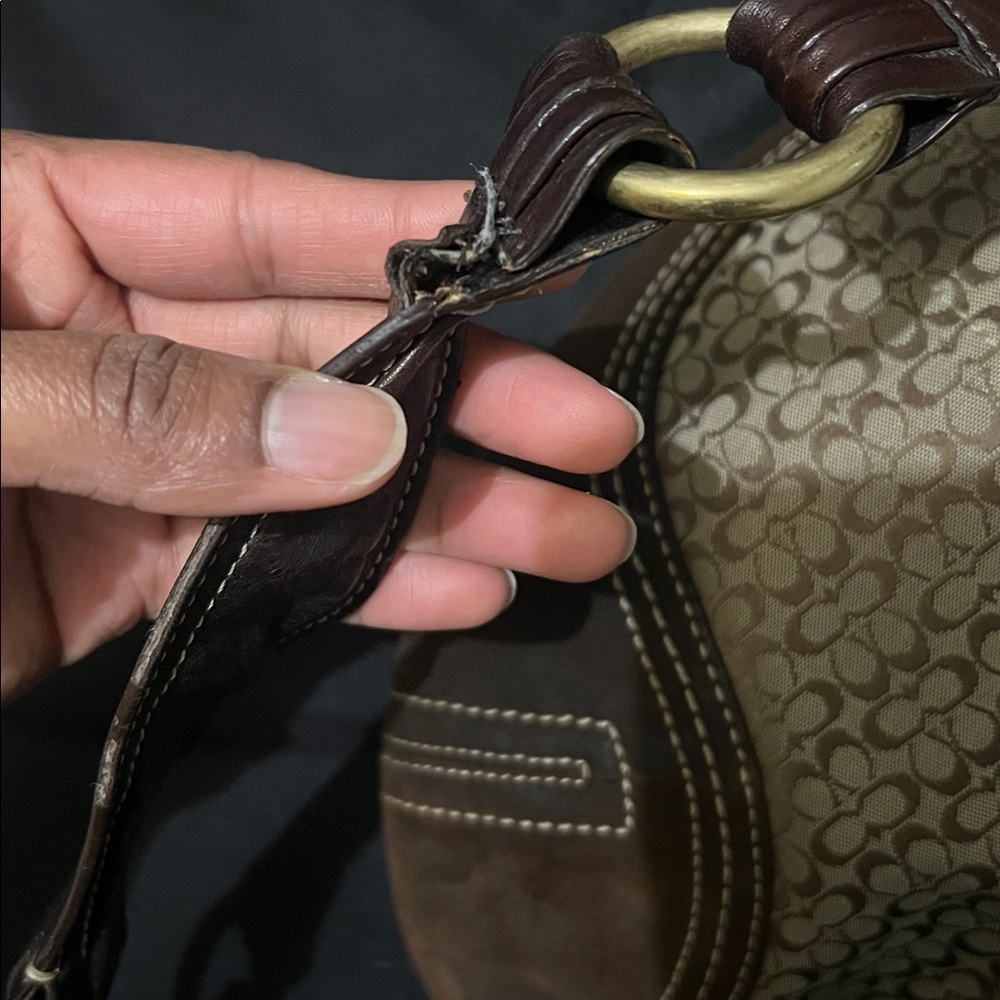 Coach ‘Micro C’ Canvas Hobo - 2158 
GOLD HARDWARE - Picture 8 of 10
